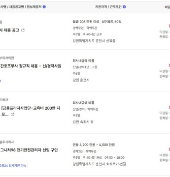 2024.11.14 워크넷 취업정보