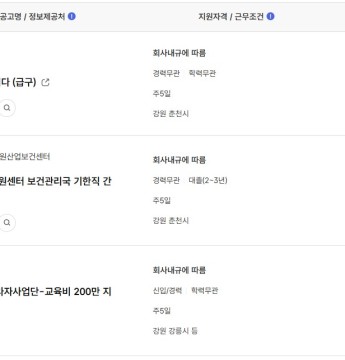 2024.11.26 워크넷 채용정보